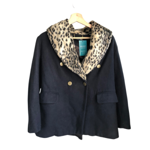 Tapado negro y animal print T.M